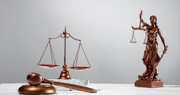 Gavel and law books