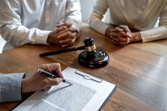 Gavel and law books