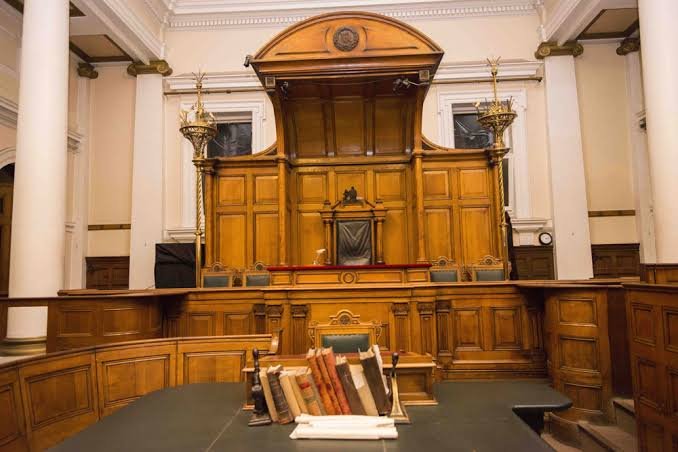 Gavel and law books